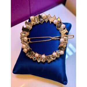 Numblartd Imitation Pearls Hairpin Hair Barrettes for Women - Fashion Geometric